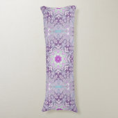 Coussins Longs Boho chic bohème lilas violet mandala (Devant (Vertical))