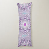 Coussins Longs Boho chic bohème lilas violet mandala (Dos (Vertical))