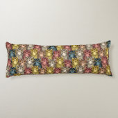 Coussins Longs Boho coloré Boodland Owl Motif (Dos)