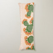 Coussins Longs Boho Flower Prickly Pear Cactus Sweet Dreams (Devant (Vertical))