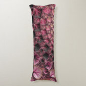 Coussins Longs Boho Funky Éclectique Rose Noir Abstrait Fractal (Devant (Vertical))