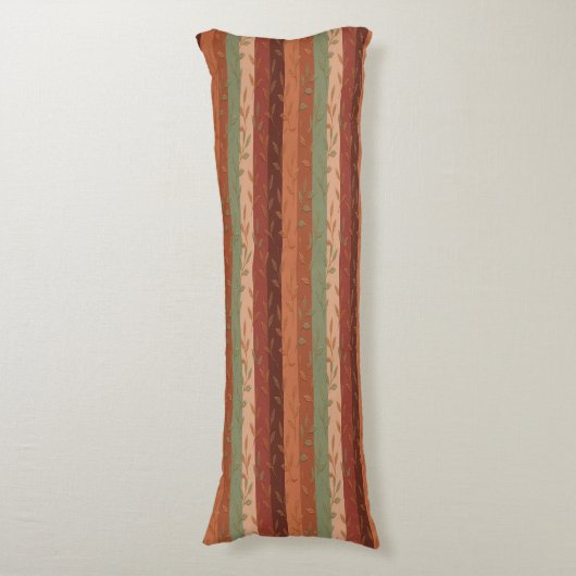 Coussins Longs Boho Leaf Motif Rustic Home Décor (Devant (Vertical))