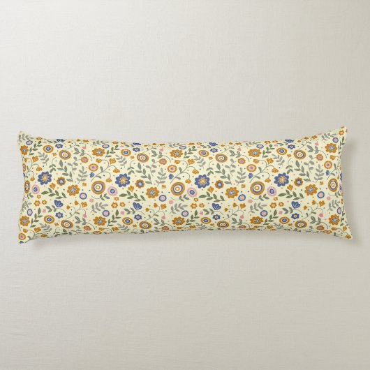 Coussins Longs Boho motif 01,w Lyellow BG (Dos)