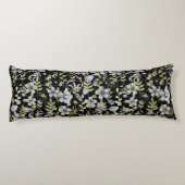 Coussins Longs Boho motif 02.w Floral sur Black BG (Dos)