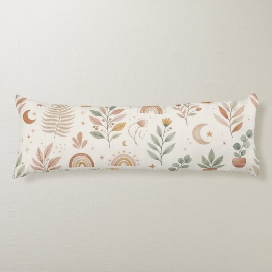 Coussins Longs Boho Rainbow Désert Succulent et Tournesol (Devant)