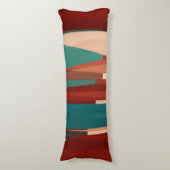 Coussins Longs Bois et turquoise (Devant (Vertical))