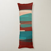 Coussins Longs Bois et turquoise (Dos (Vertical))