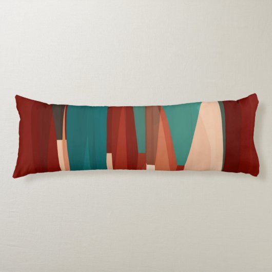 Coussins Longs Bois et turquoise (Devant)