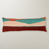 Coussins Longs Bois et turquoise (Dos)