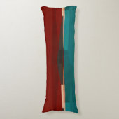 Coussins Longs Bois et turquoise (Devant (Vertical))