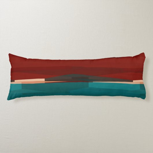 Coussins Longs Bois et turquoise (Devant)