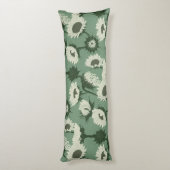 Coussins Longs Bois Imprimer Tournesol blanc (Dos (Vertical))