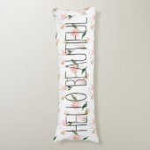 Coussins Longs Bonjour belle aquarelle florale (devant Vertical)