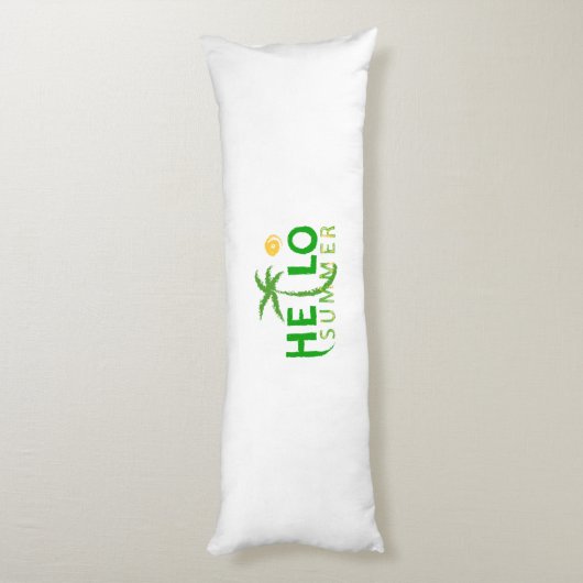 Coussins Longs Bonjour été (Dos (Vertical))