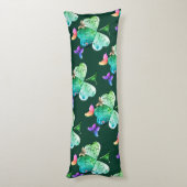 Coussins Longs "Bonne St Patrick's Day" Shamrock Sherpa (Dos (Vertical))