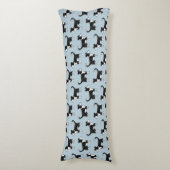 Coussins Longs Bordure mignonne galloise Collie Cheep Chien Motif (Devant (Vertical))