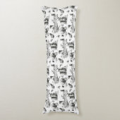 Coussins Longs Boston Toile (Devant (Vertical))