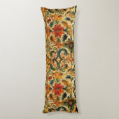 Coussins Longs Botanique de l'âge d'or (Dos (Vertical))