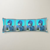 Coussins Longs bouddhas bleus (Dos)