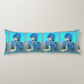 Coussins Longs bouddhas bleus (Devant)