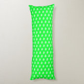 Coussins Longs Bougie verte Bitcoin (Dos (Vertical))