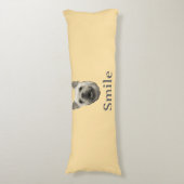 Coussins Longs Bouledogue Français Beige Sourire (Devant (Vertical))
