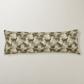 Coussins Longs Bouquet de camouflage de chat décoration de maison (Dos)