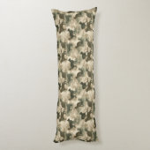 Coussins Longs Bouquet de camouflage de chat décoration de maison (Dos (Vertical))