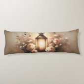 Coussins Longs Bouquet de lanterne rose Glow (Dos)