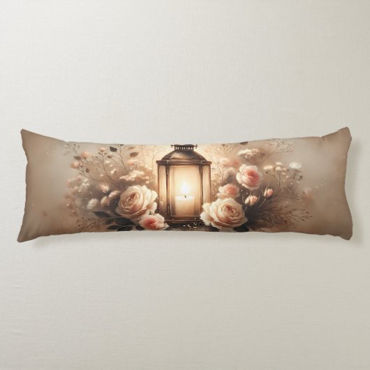 Coussins Longs Bouquet de lanterne rose Glow (Devant)