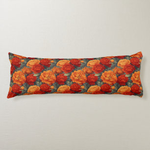 Coussins Longs Bouquet de pivoines Décoration intérieure Hawaïen