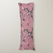 Coussins Longs Bouquet floral en rose (Devant (Vertical))