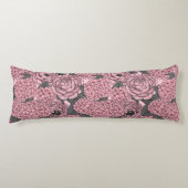Coussins Longs Bouquet floral en rose (Devant)