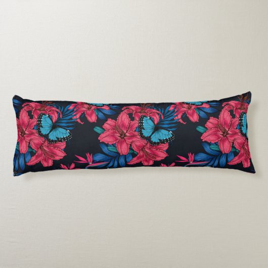 Coussins Longs Bouquet tropical (Dos)