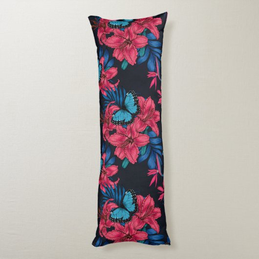 Coussins Longs Bouquet tropical (Dos (Vertical))