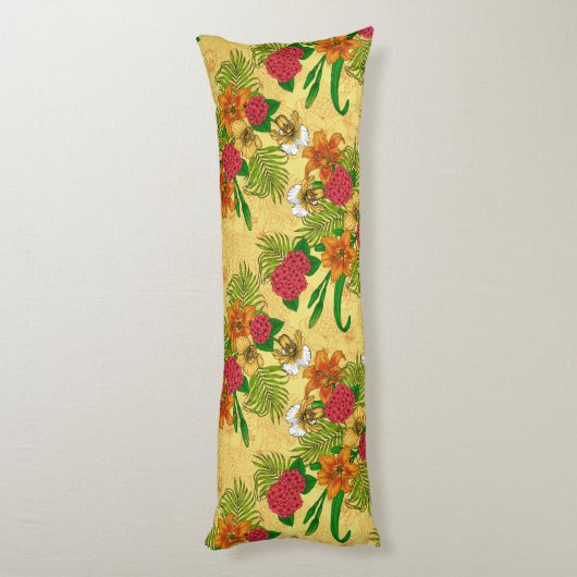 Coussins Longs Bouquet tropical (Dos (Vertical))