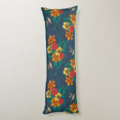 Coussins Longs Bouquet tropical et colibris (Dos (Vertical))