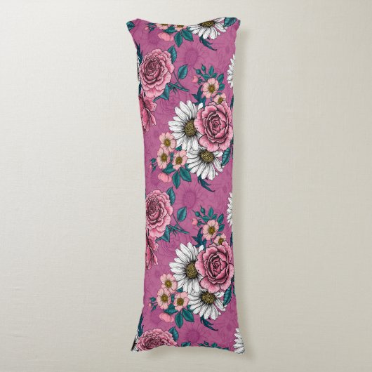 Coussins Longs Bouquets 2 été (Devant (Vertical))