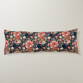 Coussins Longs Bouquets de fleurs tyroliennes sur l'oreiller de c (Dos)