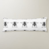 Coussins Longs Bourdon noir ouvrier abeille à miel (Devant)