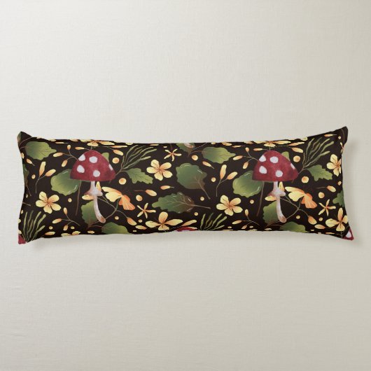 Coussins Longs Bouteille de champignons (Dos)