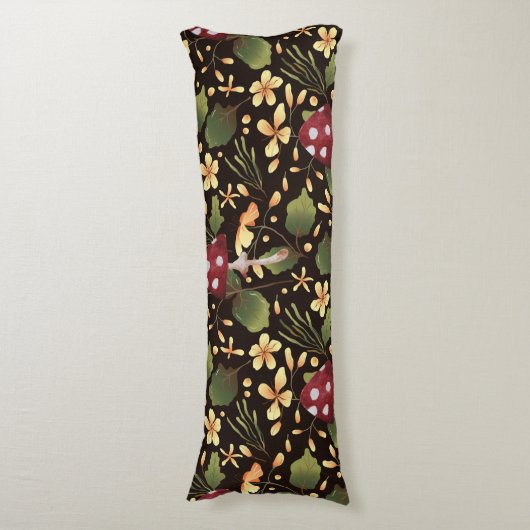 Coussins Longs Bouteille de champignons (Devant (Vertical))