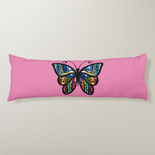 COUSSINS LONGS BOUTEILLE DE CORPS ROSE BOUTTERFLY (Devant)