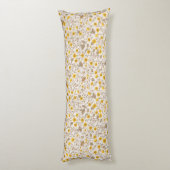 Coussins Longs Boutons jaunes et bruns (Dos (Vertical))