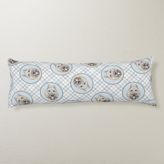 Coussins Longs Bouvier des Flandres Peinture Faune Brindle Dog Ar (Dos)