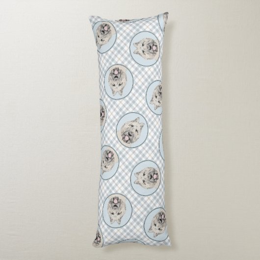 Coussins Longs Bouvier des Flandres Peinture Faune Brindle Dog Ar (Dos (Vertical))