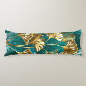 Coussins Longs Branche avec Feuilles d'or Ginko Biloba (Devant)