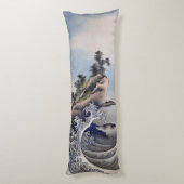 Coussins Longs Breaking Waves, Hokusai (Dos (Vertical))