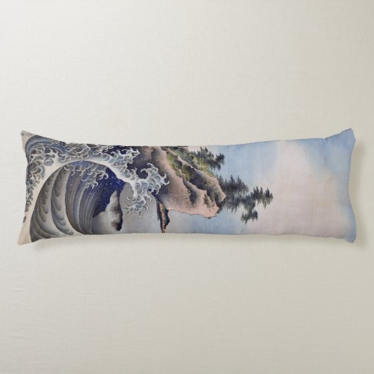 Coussins Longs Breaking Waves, Hokusai (Devant)