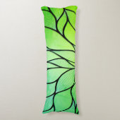 Coussins Longs Bright Green Hues Creative Leave Motif (Devant (Vertical))